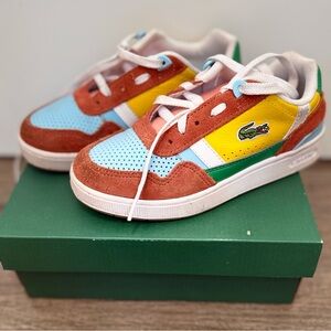 Excellent Condition Kids Lacoste X Peanuts Colorful Shoes Sz: Little kid US13